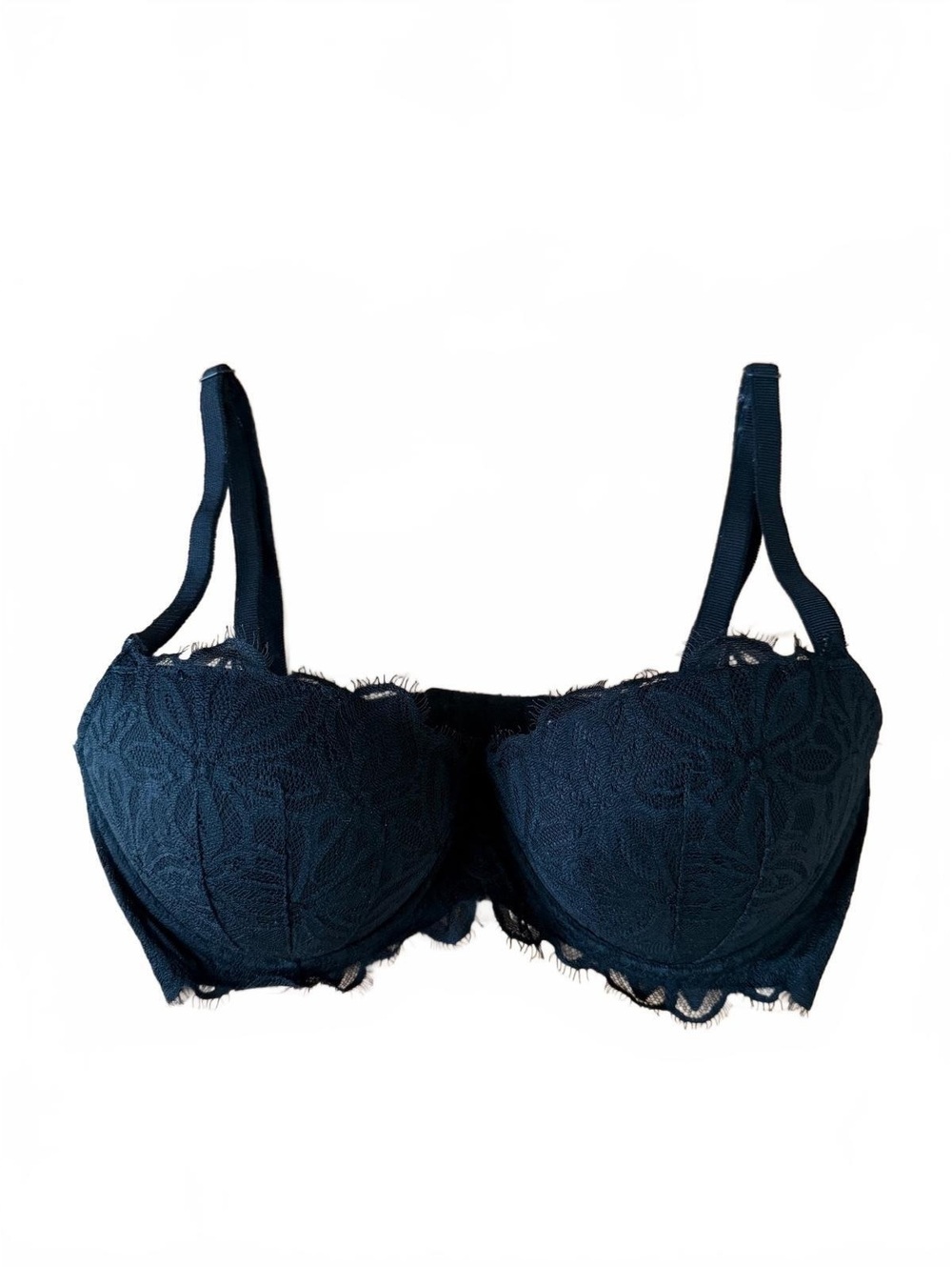 Victoria's Secret PINK Black Lace Underwire Bra 34DD